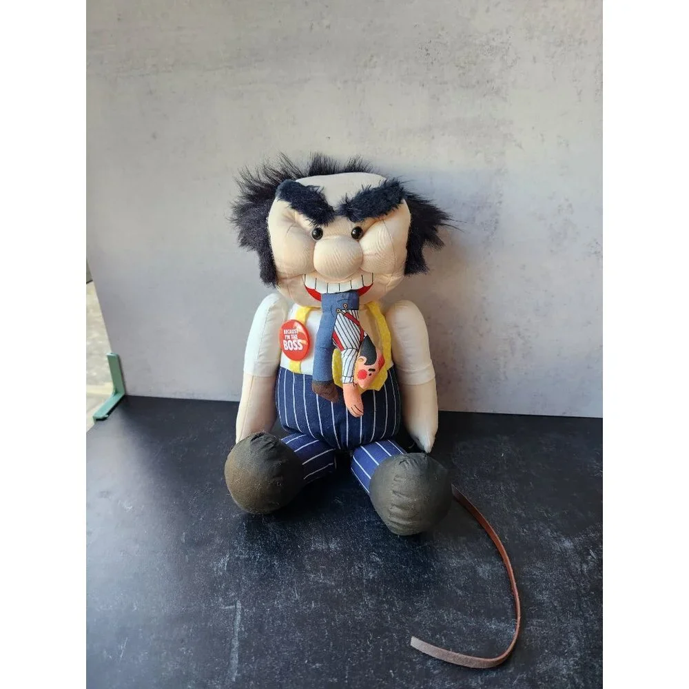 Because I'm the Boss Plush Doll The Item Co Inc Home Office Decor Funny! Vintage